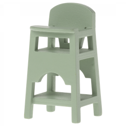 Maileg- High chair, Mouse/ tillbehör