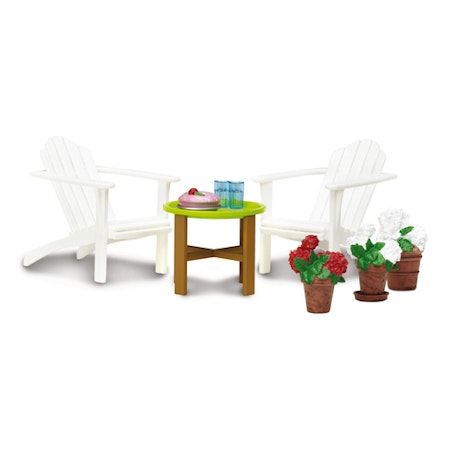 LUNDBY- Trädgårdsmöbelset/dockmöbler