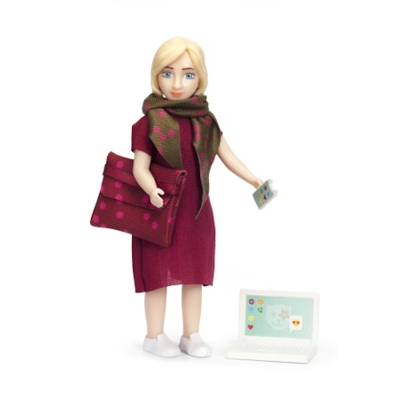 LUNDBY- Docka med dator/dockor