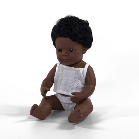 Miniland Docka pojke 38cm Åke ( African-American Boy)