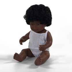 Miniland Docka flicka 38cm Åsa ( African-American Girl)