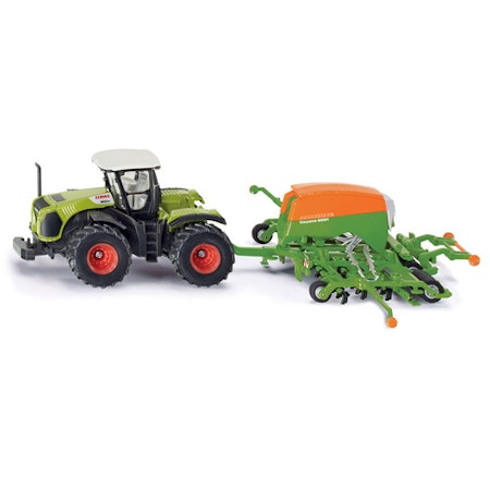 SIKU- TRAKTOR M.SÅMASKIN 1:87/motorfordon