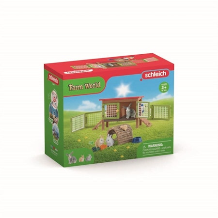 Schleich- Rabbit Hutch/djur