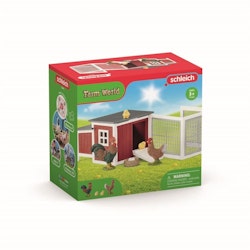 Schleich- Chicken coop/djur