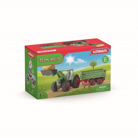 Schleich- Tractor with trailer/motorfordon