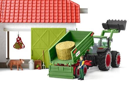 Schleich- Tractor with trailer/motorfordon