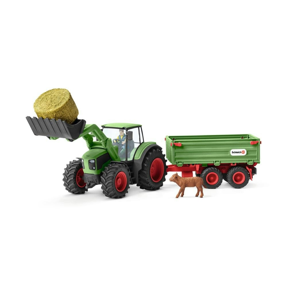 Schleich- Tractor with trailer/motorfordon