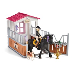 Schleich- Horse Box with Horse Club Tori & Princess/stall