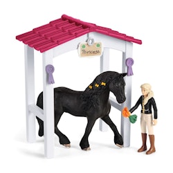 Schleich- Horse Box with Horse Club Tori & Princess/stall