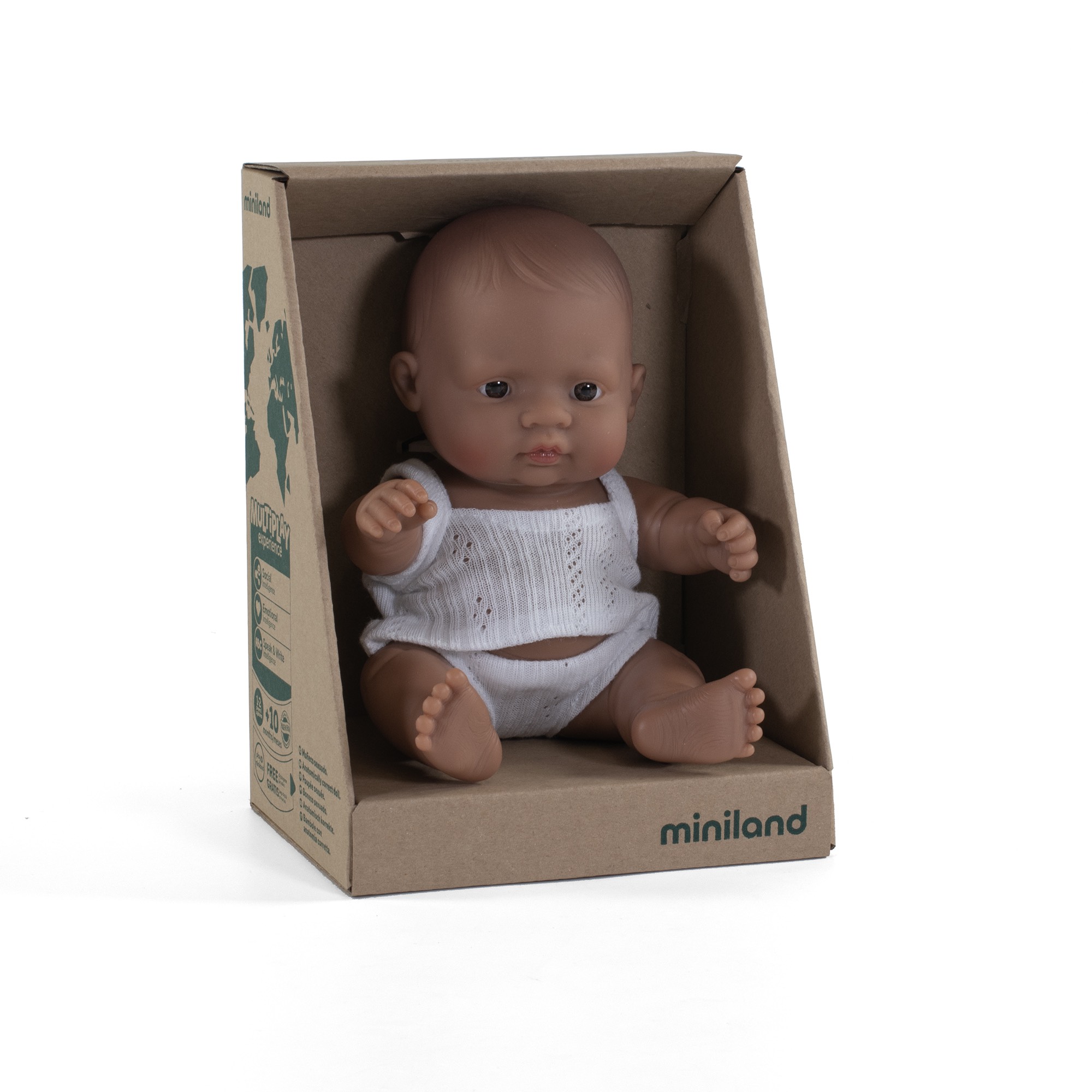 Miniland Baby Docka Linnea ( Doll Hispanic Girl 21 cm )
