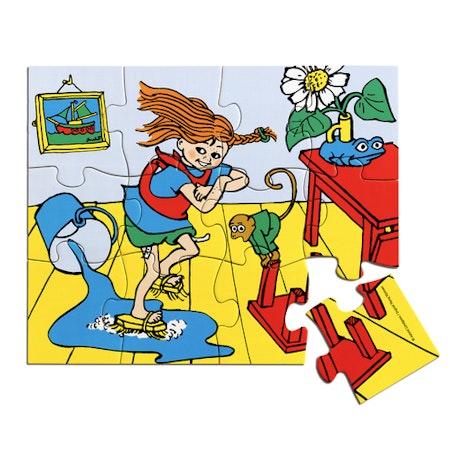 MICKI- PIPPI TRÄPUSSEL, 12 BITAR/ PUSSEL