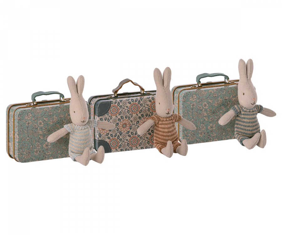 Maileg- suitcase, Micro 3 ass./ Rabbit