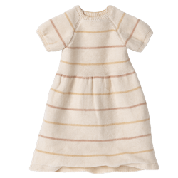 Maileg- Knitted dress, Size 4/ tillbehör