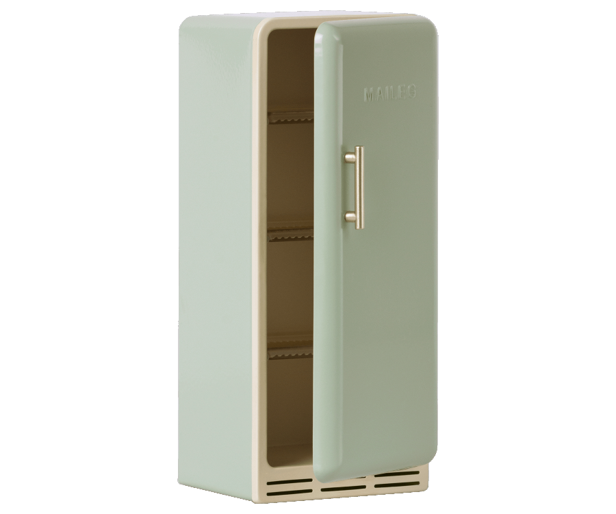 Maileg- Miniature fridge, Mint/ tillbehör