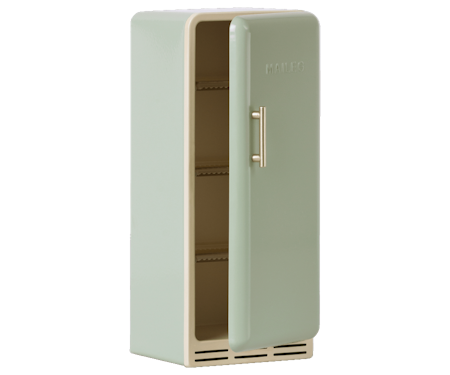 Maileg- Miniature fridge, Mint/ tillbehör