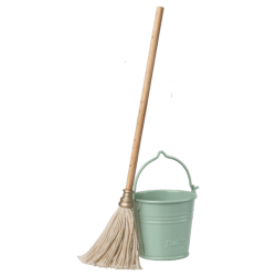 Maileg- Miniature bucket and mop/ tillbehör
