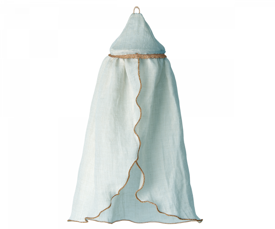 Maileg-Miniature bed canopy Mint/ tillbehör