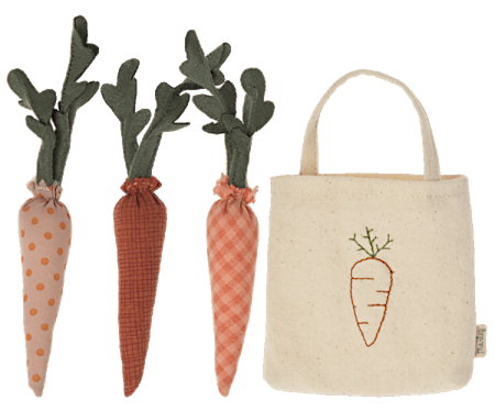 Maileg- Carrots in shopping bag, Mini / tillbehör