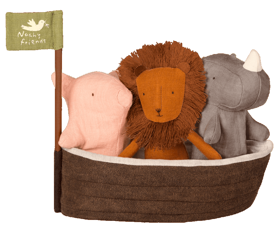 Maileg- Noah`s Ark with 3 mini animals/ Baby