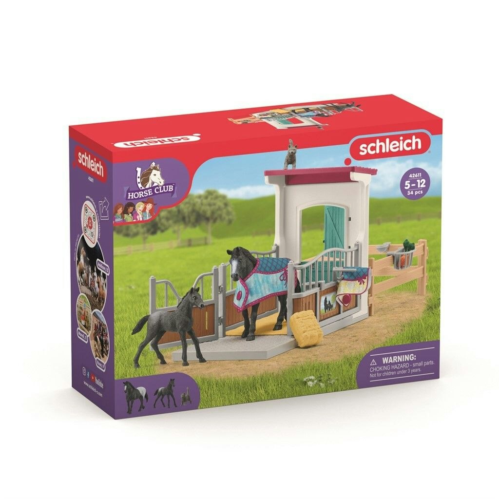 Schleich- Horse Box with Mare and Foal/ hästbox