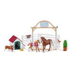 Schleich- Hannahs guest horses with Dog