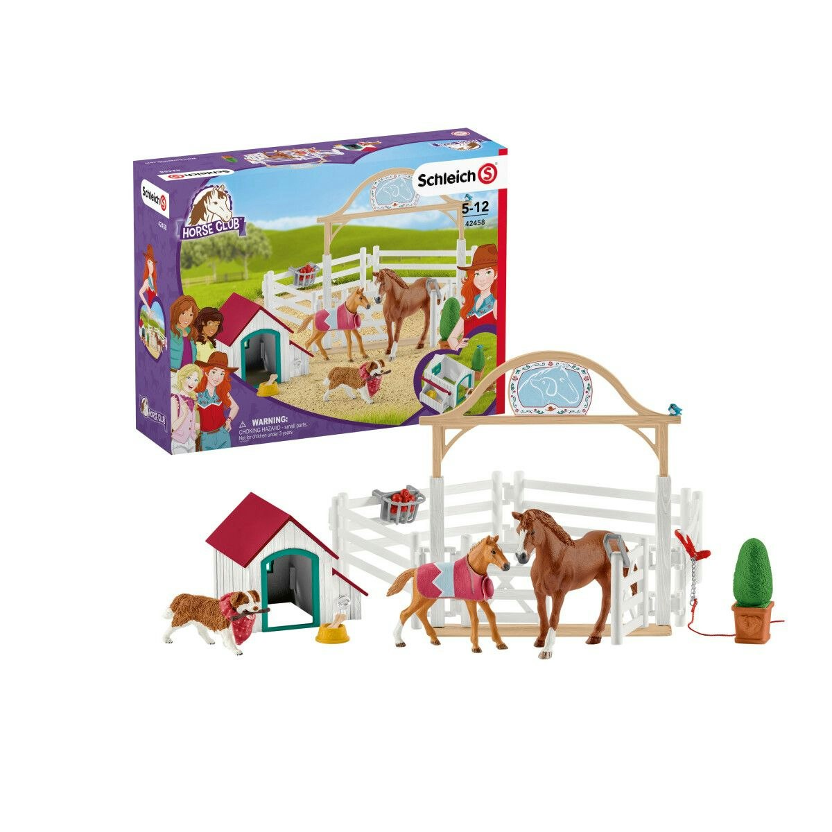 Schleich- Hannahs guest horses with Dog