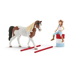 Schleich- Horse Club Hannas west ridindg set/. westernridning