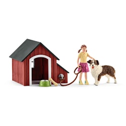 Schleich Farm World Dog kennel/ hundkoja