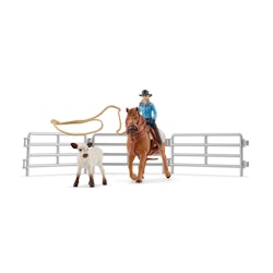 Schleich Farm World Cowgirl Team Roping Fun / westernryttare