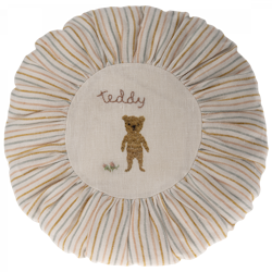 Maileg- Cushion,Round,Teddy striped/ kudde