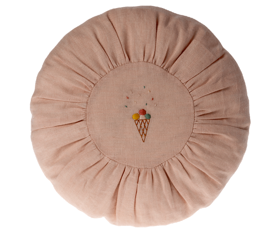 Maileg- Cushion, Round Rose / kudde