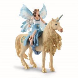 Schleich Eyela riding on golden unicorn / gyllene enhörning