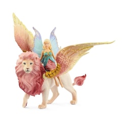 Schleich Fairy in Flight on Winged Lion / Lejon