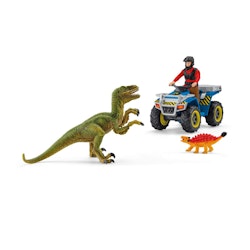 Schleich Quad escape from Velociraptor/ fyrhjuling