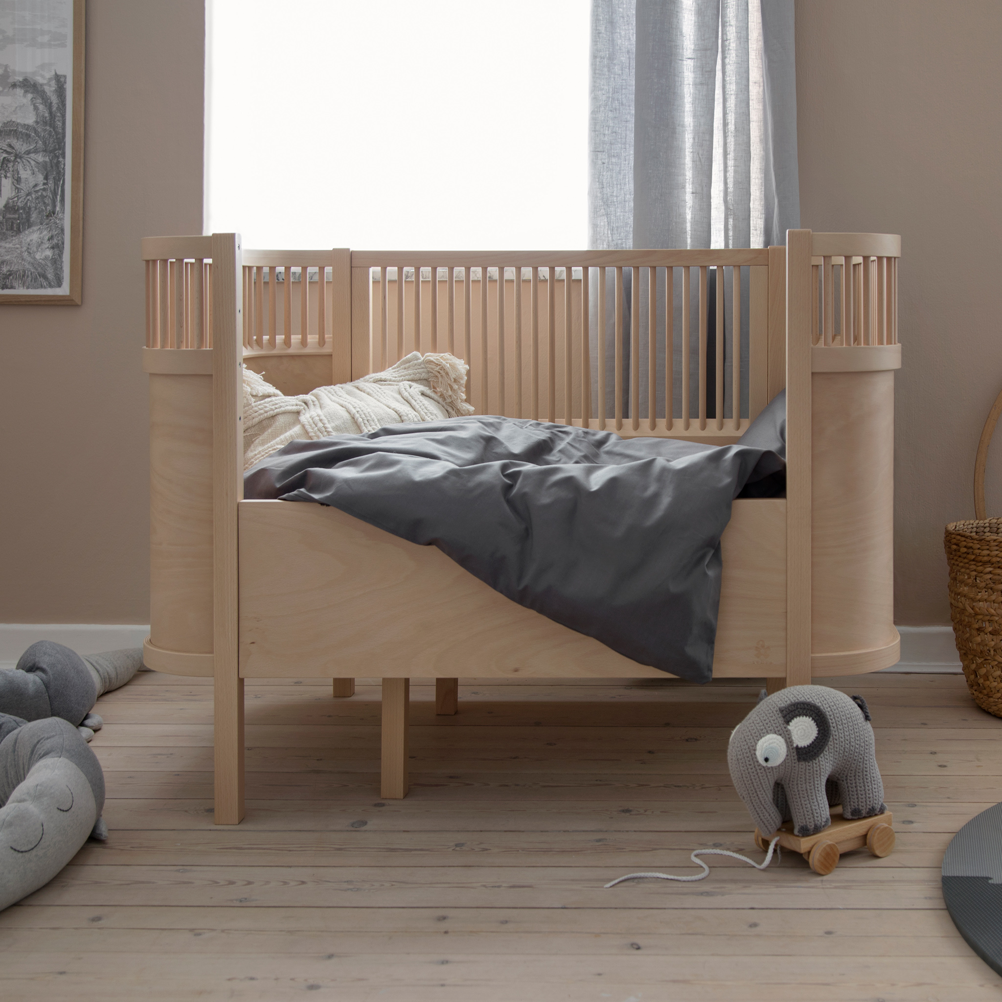Sebra Barnsäng, Baby & Jr FSC™️Mix - Wooden Edition