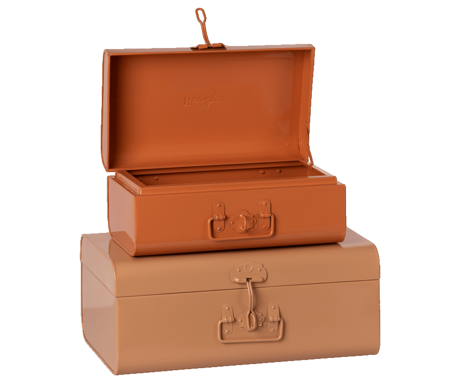 Maileg- Storage suitcase set-Powder/Rose/ Förvaring