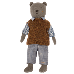 Maileg- Shirt, slipover and pants for Teddy dad/ tillbehör