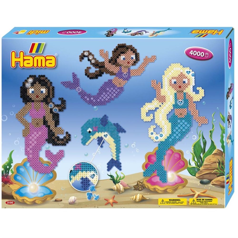 Hama Midi presentlåda- Mermaid/ sjöjungfru - 4000 pcs