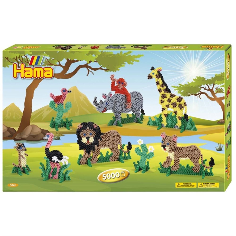 Hama Midi presentlåda- Giant Gift Box Safari 5000 pcs