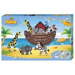 Hama Midi presentlåda- Noaks ark/  Giant Gift Box Noah's Ark  5000 pcs