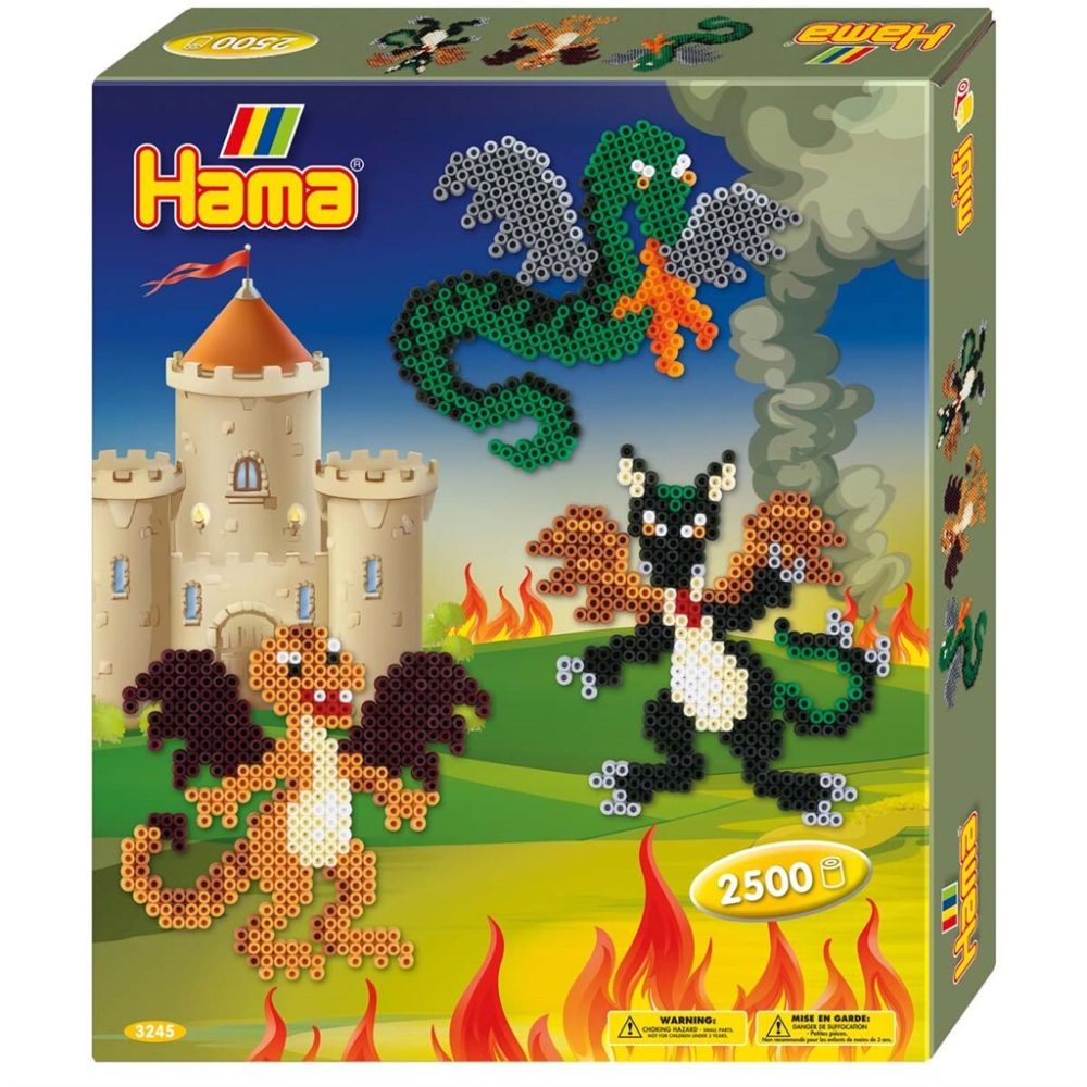Hama Midi presentlåda- Gift Box Dragons 2500 pcs