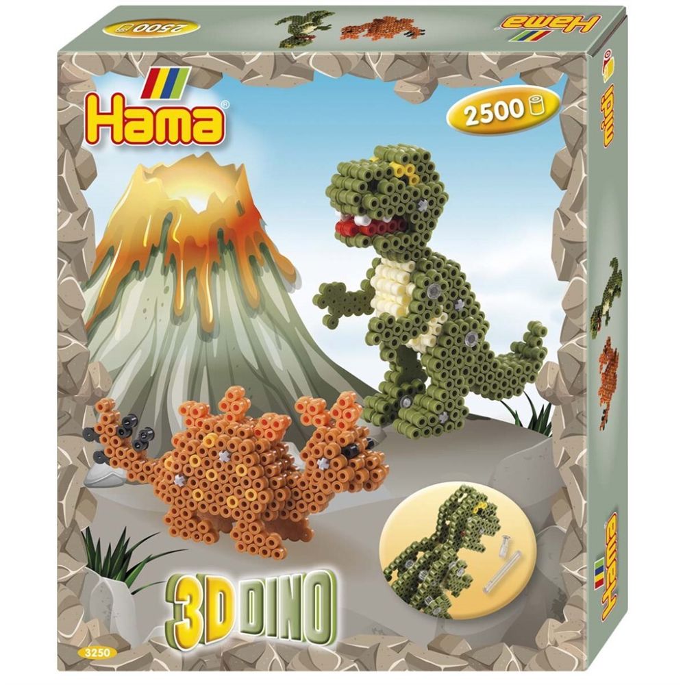 Hama Midi presentlåda- Gift Box 3D Dino 2500 pcs