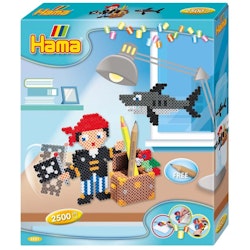 Hama Midi presentlåda- Gift Box Pirate Play 2500 pcs