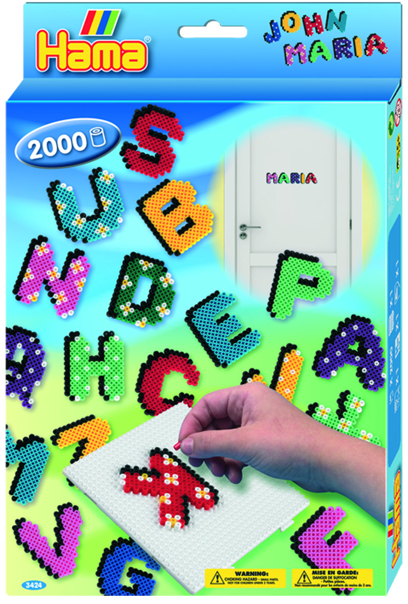 Hama Midi Hanging Box Letters/ bokstäver 2000 pcs