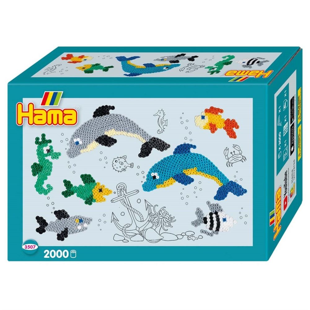 Hama Midi Gift box Small Delfiner / Dolphins 2000pcs