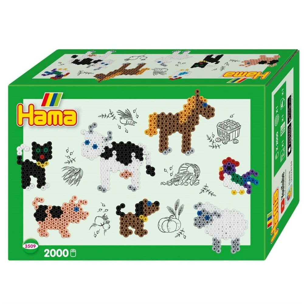 Hama Midi Gift box Small Bondgårds djur/ Farm Animals 2000pcs