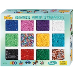 Hama Midi beads and storage 9600 pcs