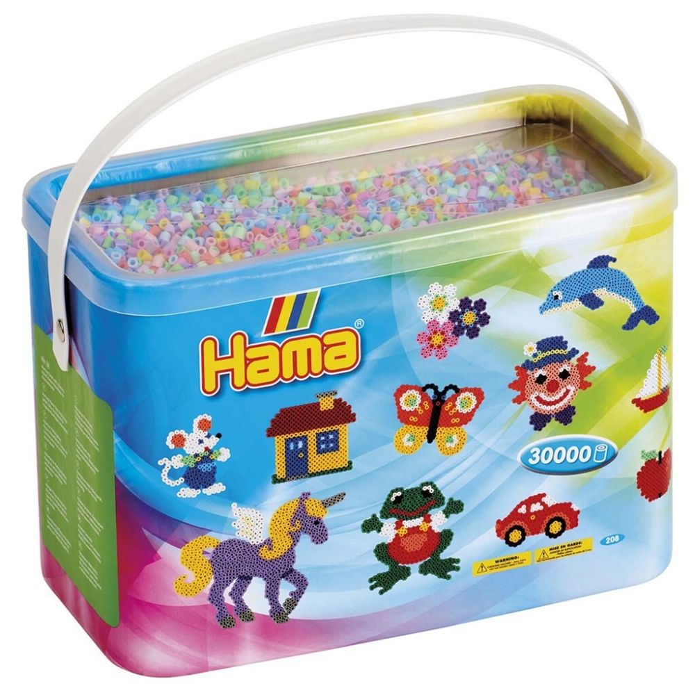 Hama Midi Beads 30.000 pcs Mix 50 pastellfärgade pärlor