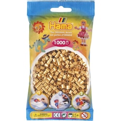 Hama Midi Beads 1000 pcs Gold / Gold