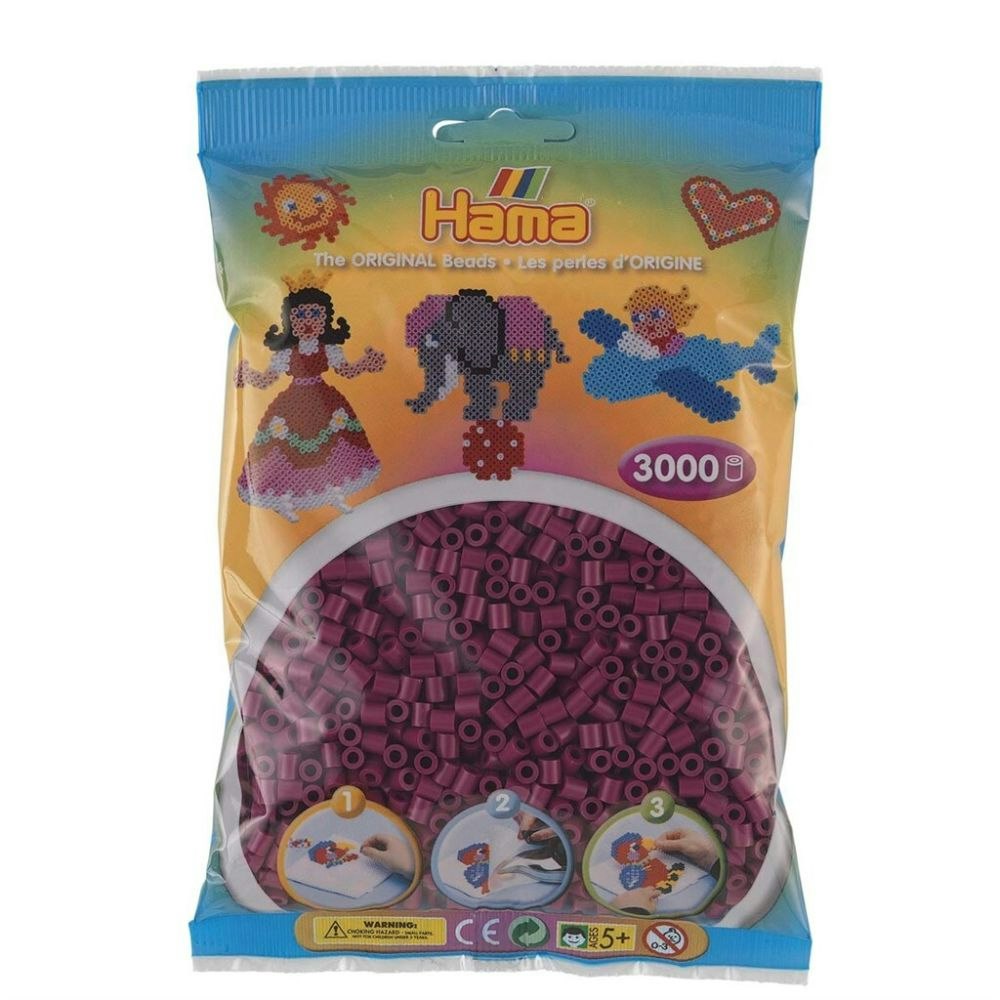 Hama Midi beads 3000 pcs. Plum